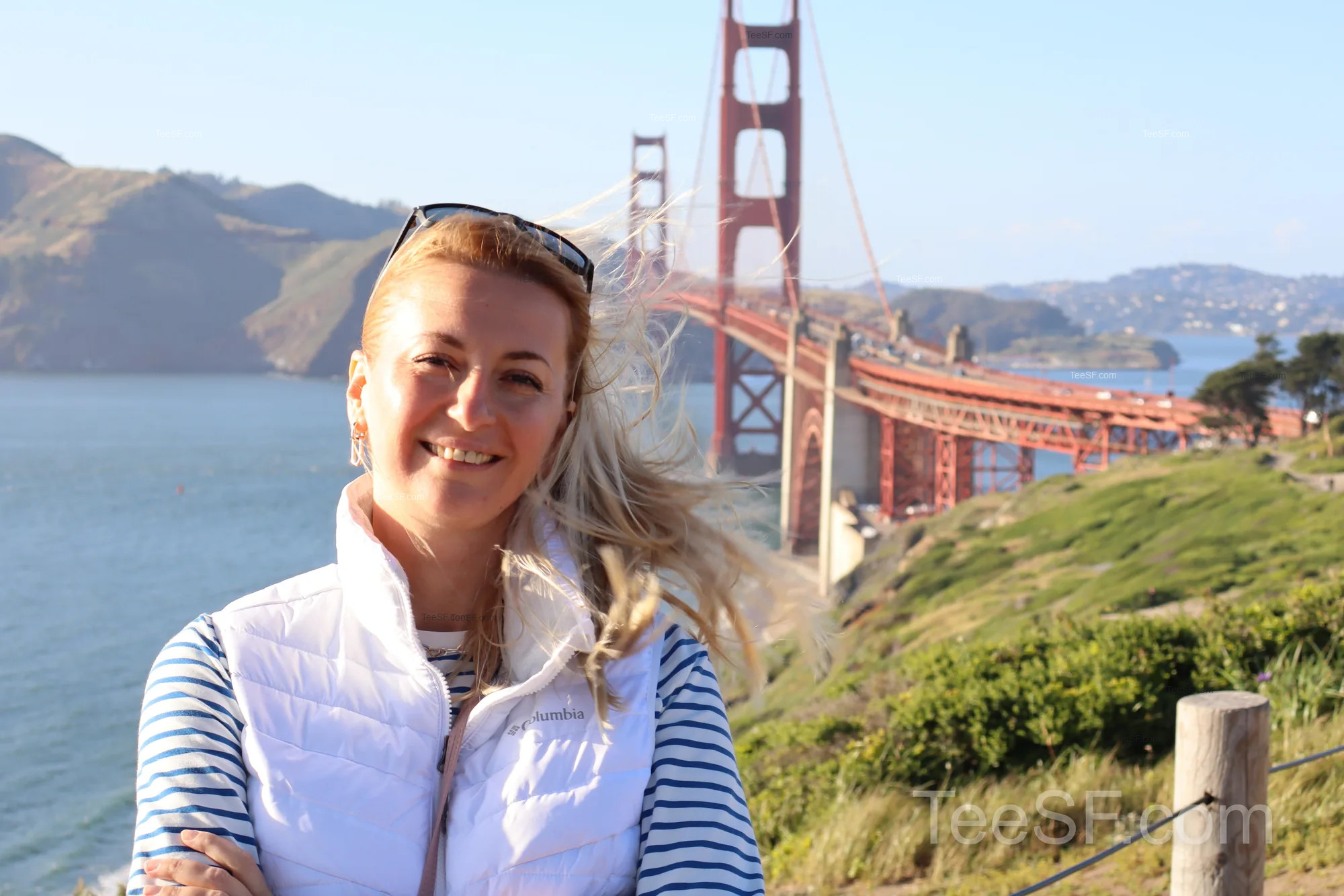 golden Gate Bridge Overlook Portrait during a Stripe Sessions 2026 visit in San Francisco.